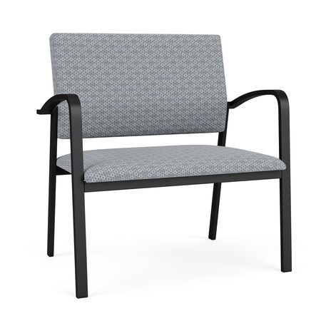 Lesro Newport Bariatric Chair Metal Frame, Black, RS Fog Upholstery NP1401